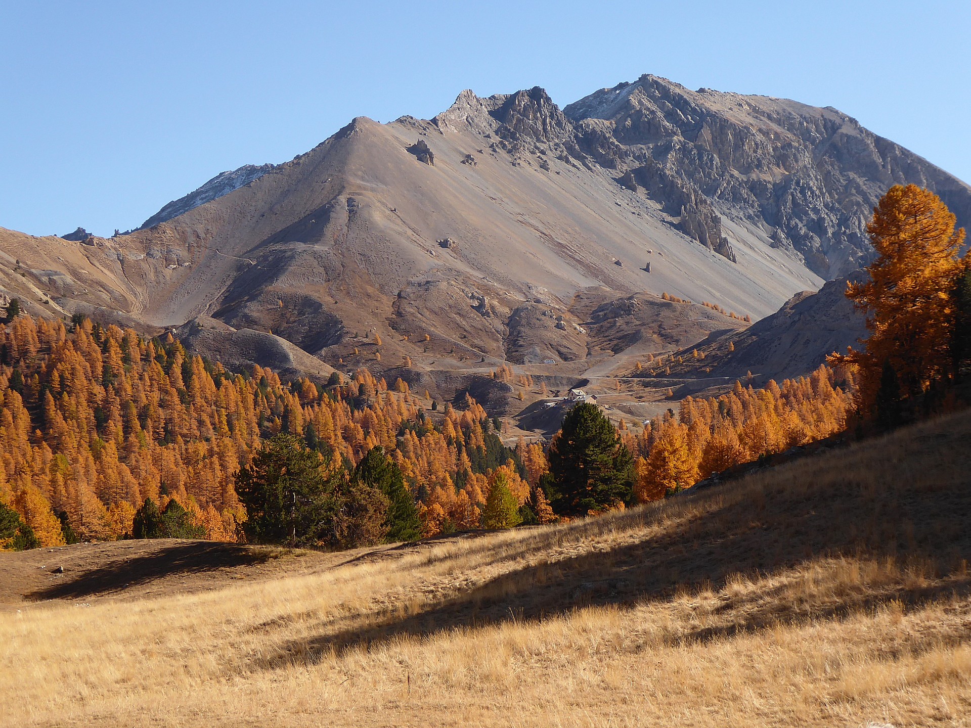 Le sommet du col versant Briançon.