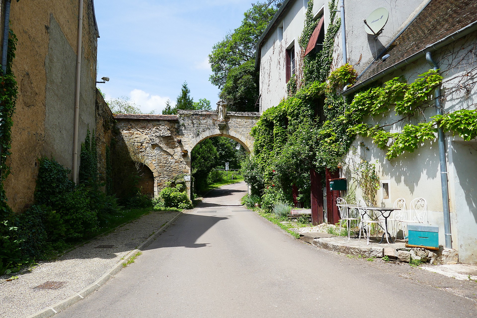 De l'intérieur du village.