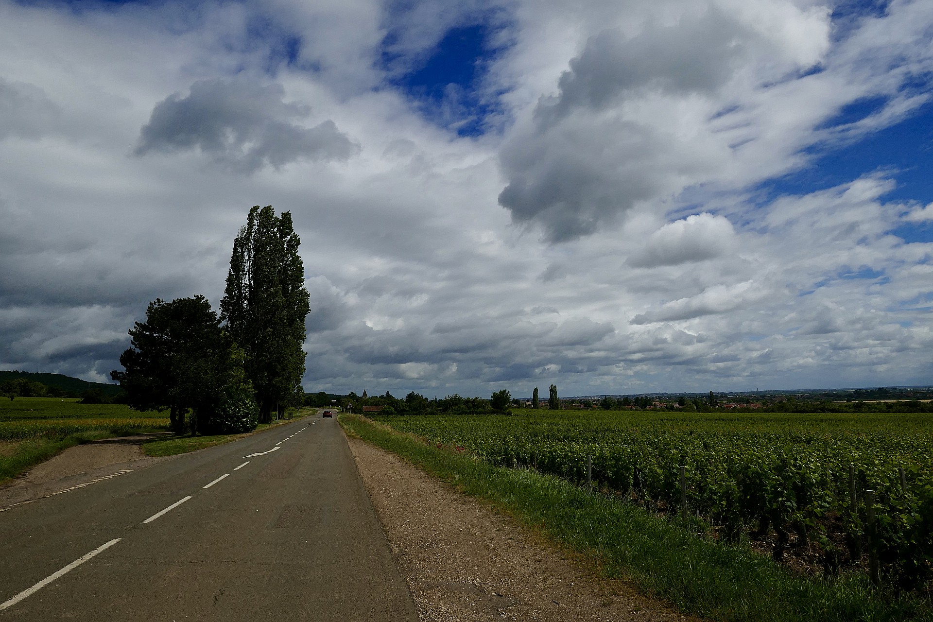 C'est le bout, Dijon, vue de la sortie de Fixin