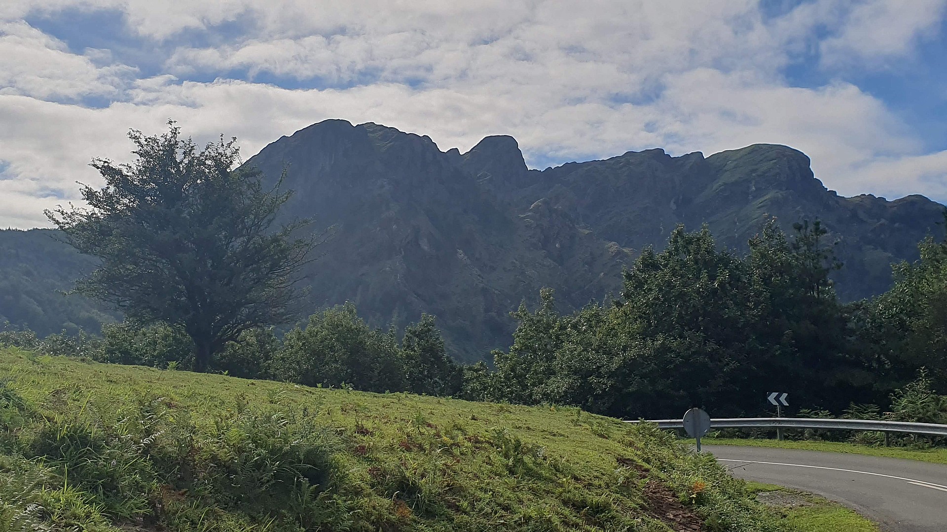 Dans la descente d'Erlaitz