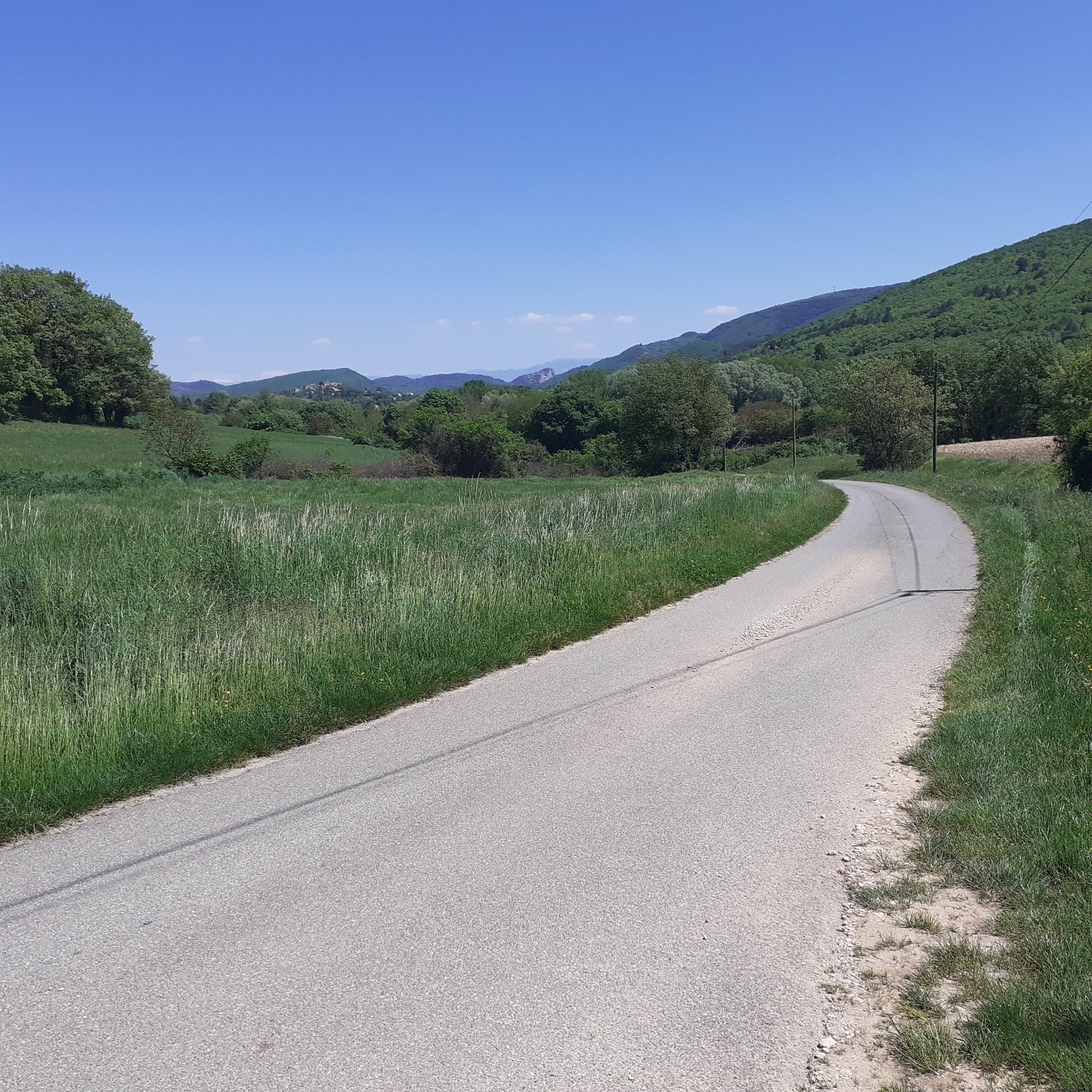J2, descente depuis Forcalquier 