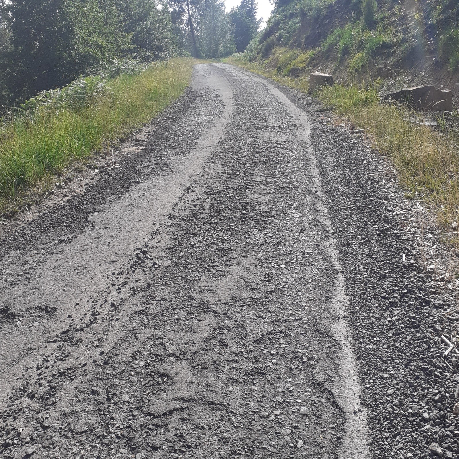 #41 J6, route cévenole typique au dessus de Champclauson vers le col de Portes. A monter plutôt que descendre J6, route cévenole typique au dessus de Champclauson vers le col de Portes. A monter plutôt que descendre