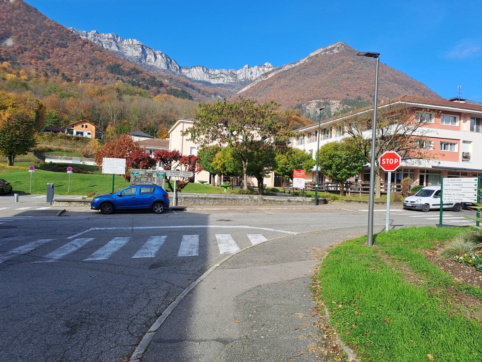11h16, depuis La Terrasse, grand beau sur la Chartreuse, ça motive