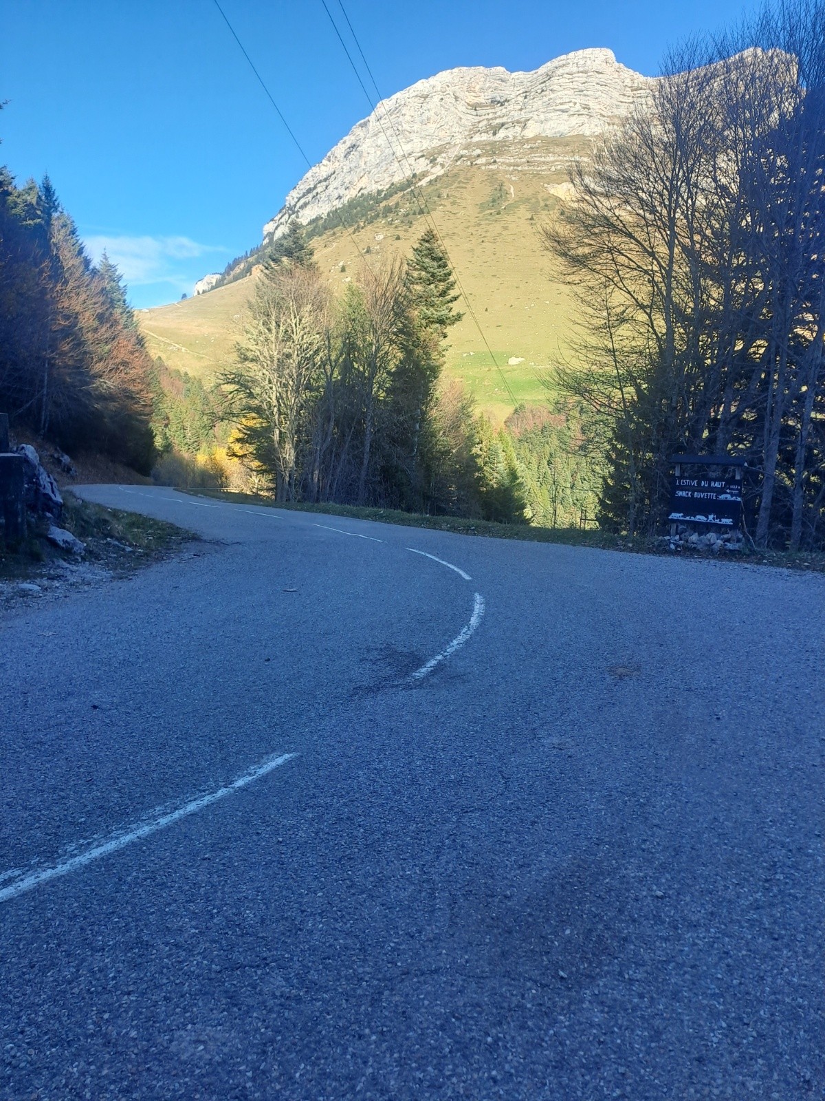 Descente totalement à l'ombre 