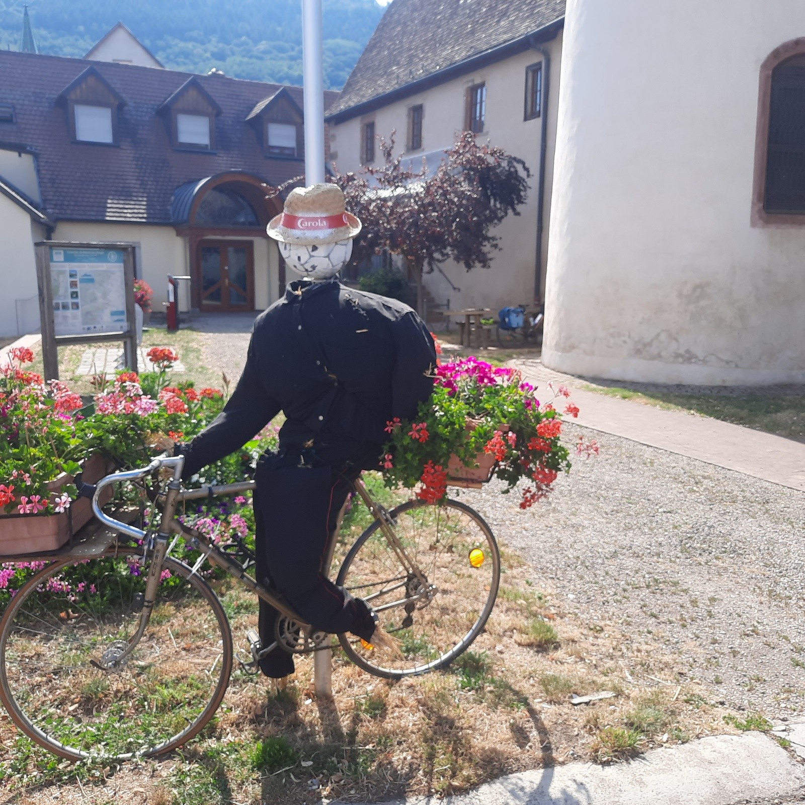 J1 Carola à vélo