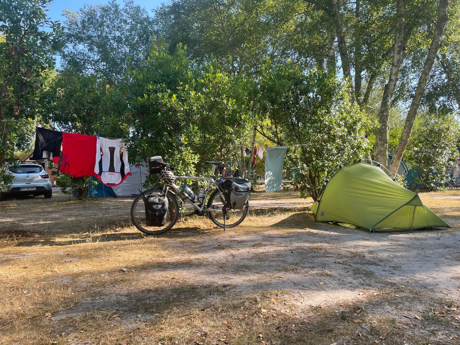 #8 Étape au camping à Hourtin. Étape au camping à Hourtin.